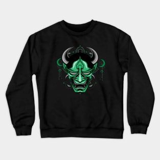 hannya yokai mask Crewneck Sweatshirt